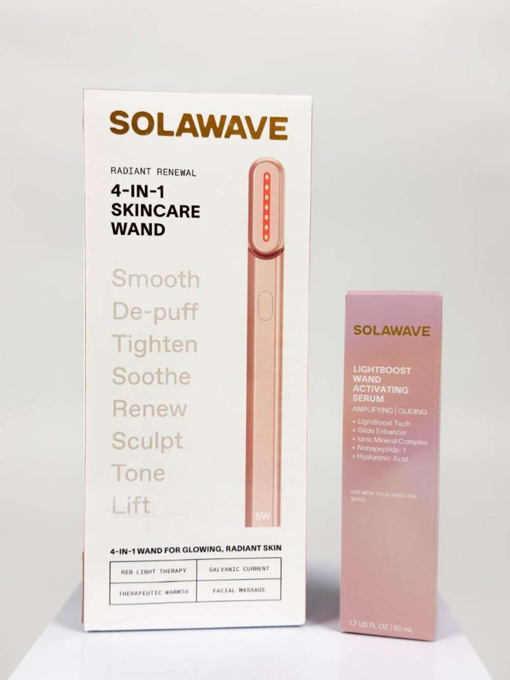 Solawave Radiant Renewal 4-in-1 Skincare Wand + LightBoost Serum 1.7oz/50ml NIB - Picture 7 of 8